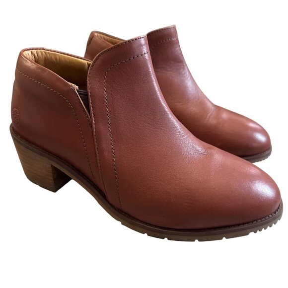 Xena Gravity Safety Shoe Cognac Brown Women's Size 9.5 Steel Toe Work Non-slip - Picture 1 of 11